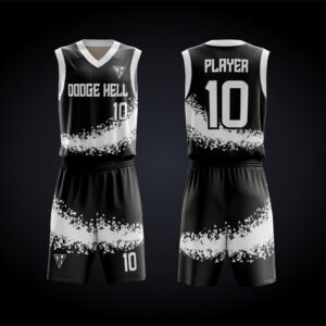 Black Classic Basketball Uniform Set